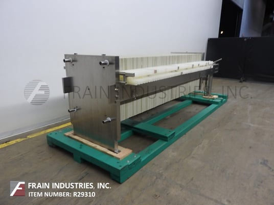 24" x 24" x 1" Perrin, horizontal, Stainless Steel, side bar plate & frame filter press - Image 2