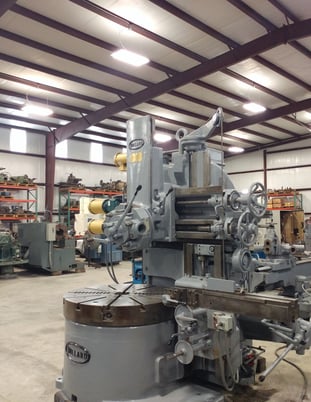 42" Bullard #Spiral-Drive, vertical turret lathe, 4-jaw 42" tbl, 36" u/rail, power elevation, rapid traverse - Image 2