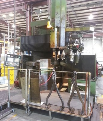 46" Bullard #Dyna-Au-Tape, CNC vertical boring mill, 58" swing, 60" u/rail, Fanuc 16T, 1980, retrofit 2006 - Image 3