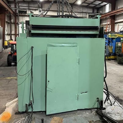 60" x .105" Red Bud, cut-to-length line, 23000 lb.,R to L,coil car,uncoiler,peeler table - Image 2