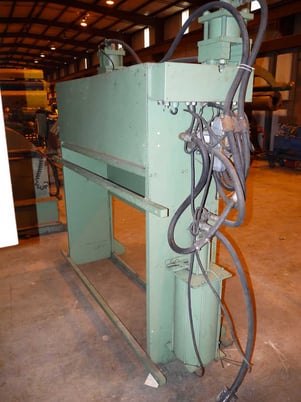 60" x .105" Red Bud, cut-to-length line, 23000 lb.,R to L,coil car,uncoiler,peeler table - Image 6