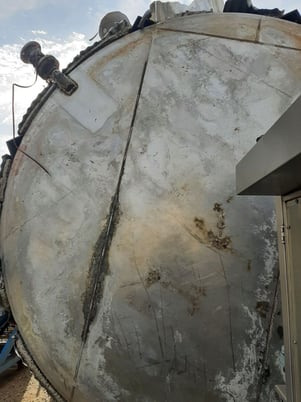 11500 gallon Stainless Steel tank, jacketed, 10' 6" diameter x 18' straight side, dome top, flat bottom, 4" - Image 8
