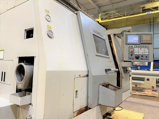 Leadwell #T-8, 26.3" swing, 10" chuck, 3-jaw, 3" bar, Fanuc 0iT, 2-Axis slant bed, 2008, #15829J - Image 4