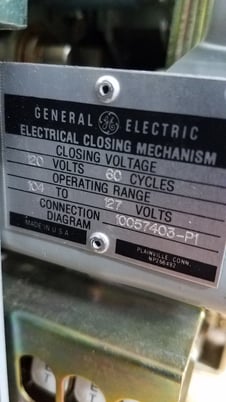 1600 Amps, General Electric, WPF-16, electrically operated, manually operated, drawout, fused, K116LSIGM trip - Image 2