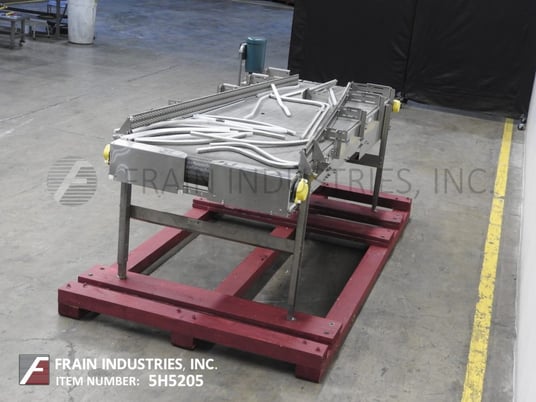42" W x 108" L Nercon, Stainless Steel frame, accumulation table, adjustable guide rails conveyor powered by - Image 4