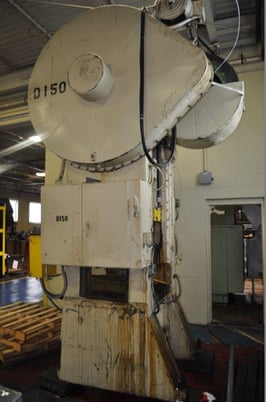150 Ton, Bliss #S1-150-27-33, SSSC, 12" stroke, 22" Shut Height, 3.5"powered ram adj.,air cooled & brake - Image 2