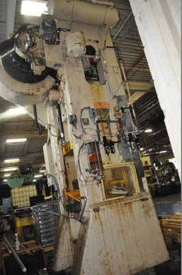 150 Ton, Bliss #S1-150-27-33, SSSC, 12" stroke, 22" Shut Height, 3.5"powered ram adj.,air cooled & brake - Image 5
