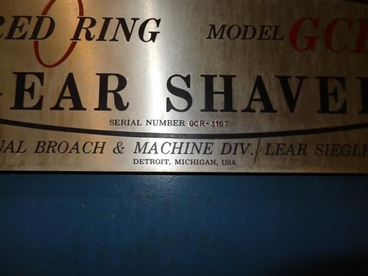 National Broach #GCR, internal gear shaver, 3"-12" PD, 20" OD, 4-48 DP, like new, 1980 (2 available) - Image 3