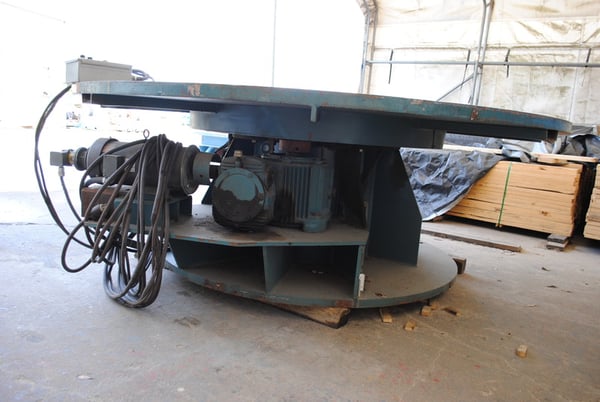 120000 lb. Ransome, floor turntable, 8' table, variable speed, 460 V. input - Image 4