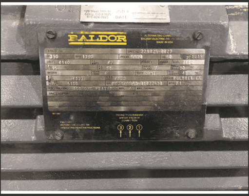 350 HP 1790 RPM Baldor, Frame 5810, TEFC, 1.15 service factor, 4160 Volts - Image 4