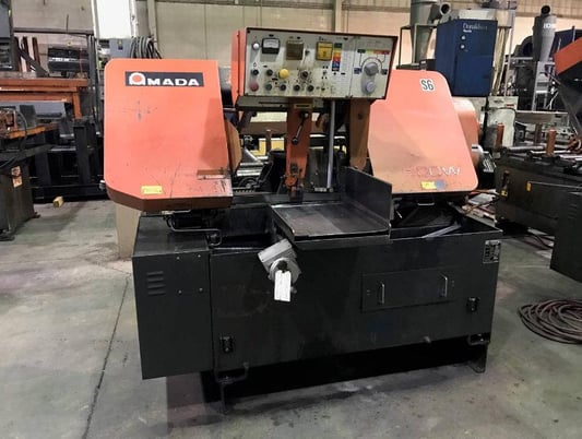 16" x 16" Amada #HA-400W, automatic bandsaw, 295 FPM, 15' x1-1/2" x.050" blade, 1997, #10548 - Image 1