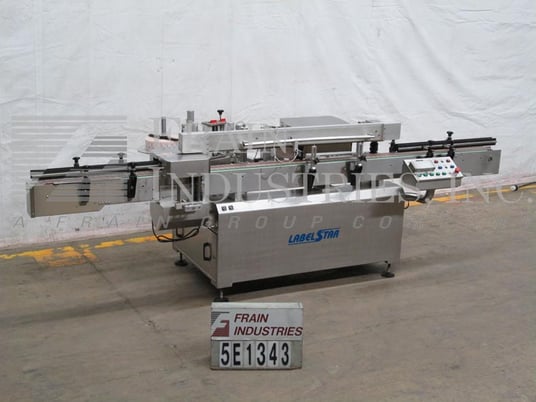 Kalish #LS4000, automatic, inline, Stainless Steel, pressure sensitive wrap labeler, 20-100 cpm, chain - Image 1
