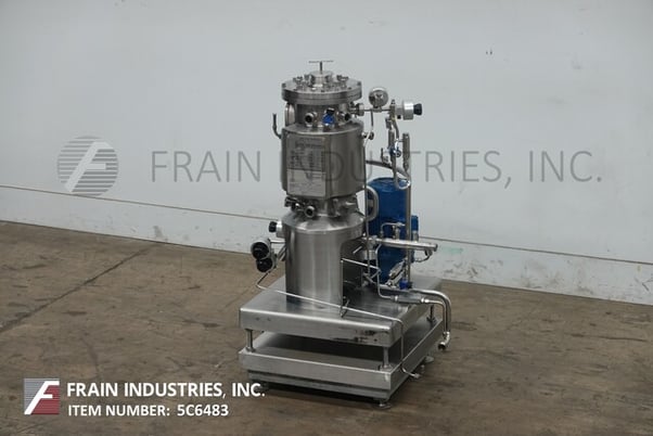 Tank Fermentor, 16 liter reactor, bottom drive, dual level agitation & sanitary shaft seals, 316 Stainless - Image 1