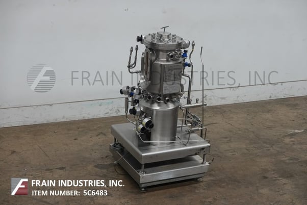 Tank Fermentor, 16 liter reactor, bottom drive, dual level agitation & sanitary shaft seals, 316 Stainless - Image 5