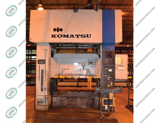 220 Ton, Komatsu #E2T-200N, 15.7" stroke, 25.59" die hght, 5.91" adj, air clutch & brake, 1986, #9718 - Image 1