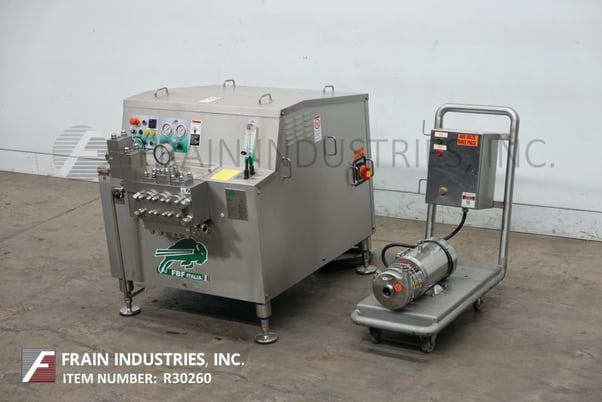 FBF Italia #FBF4022/3A, 2-stage homogenizer, 792 gallons per hour, 2886 psi, semi-spherical style supply & - Image 1