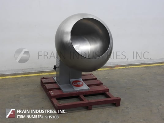 C La Mastra 48" C. La Mastra, Stainless Steel, doughnut shaped coating pan, 48" ID, 32" D, 1/4 HP drive (2 - Image 2