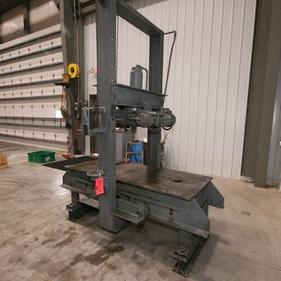 50 Ton, Dake #19-175, moveable frame press, 30" x72" table, 8-1/2" head travel, #13137 - Image 3