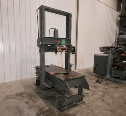 50 Ton, Dake #19-175, moveable frame press, 30" x72" table, 8-1/2" head travel, #13137 - Image 5