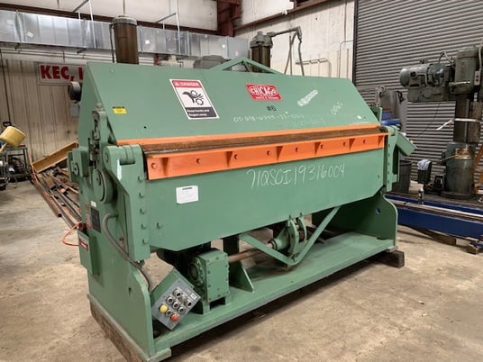 3/16" x 8' Chicago #PB8187, powered straight brake, excellent - Image 1