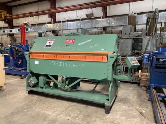 3/16" x 8' Chicago #PB8187, powered straight brake, excellent - Image 2