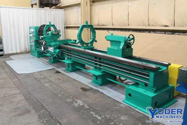 32" x 200" Edelstaal #SNA800X5000, hollow spindle gap bed lathe, 20" SOCS, 1980, #66525 - Image 1