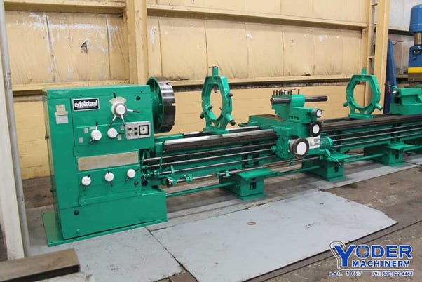 32" x 200" Edelstaal #SNA800X5000, hollow spindle gap bed lathe, 20" SOCS, 1980, #66525 - Image 2