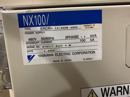 Motoman, ssf2000, 6 kg x 1378mm, 6-Axis robot, NX100 CNC, 2008 (4 available) - Image 6