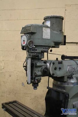 Alliant #1-1/2TMV, ram type vertical mill, 9" x42" table, 2 HP, AcuRite 3-Axis digital read out, #65965 - Image 2