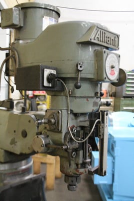 Alliant #1-1/2TMV, ram type vertical mill, 9" x42" table, 2 HP, AcuRite 3-Axis digital read out, #65965 - Image 3