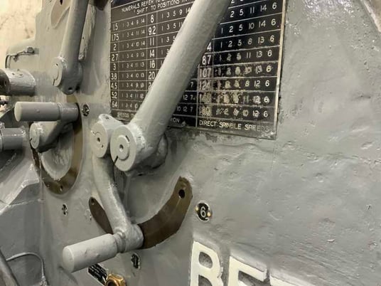 100" x 580" Betts #57R, engine lathe, 63.5" SOCS, face plate type 96" chuck, digital read out, #71093 - Image 3
