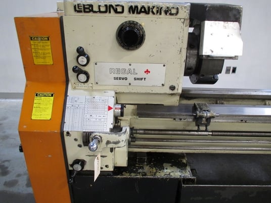 19" x 102" LeBlond #Makino-Servo-Shift, 10 HP, 1600 RPM, 6-jaw 12" chuck, inch/metric, 1990, TK-21101 - Image 2