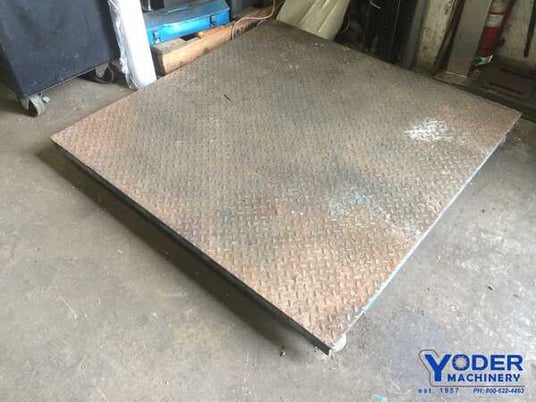 5000 lb. Inscale #D-44-SK-1, digital platform floor scale, 48" x 48" platform, #59406 - Image 1