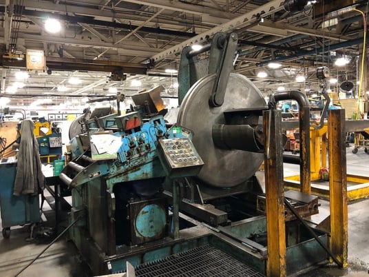 600 Ton, Verson #SE2-600-96-54, 12" stroke, 41" Shut Height, 6" adj., 96" x54" bed, stamping press, 1975 - Image 3
