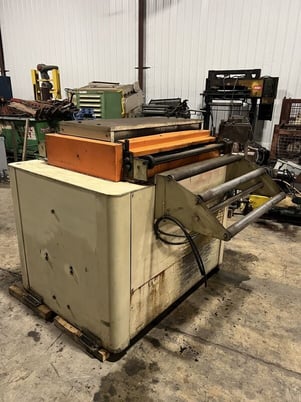 36" x .09" Durant straightener, 7-rolls, 2 pinch, 4 coil breaker rolls, #13927B - Image 1