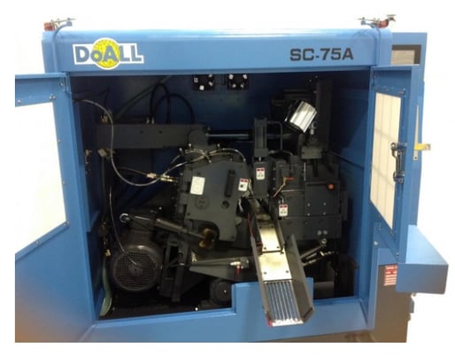 3" DoAll #SC-75A, circular saw, 30-150 RPM, 15 HP, 11.2" blade, automatic chip conveyor, new - Image 3