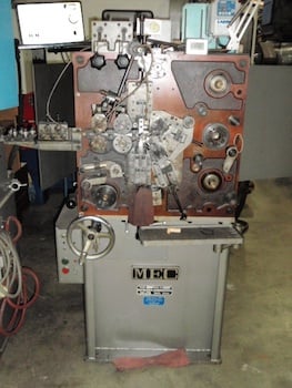 No. TF-20 MEC, spring coiler,.023"-.078" wire diameter, 10-200 pieces per minute, left & right hand coiling - Image 1