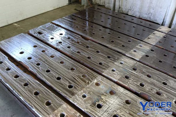 181" x 86" x 6-1/2", T-slotted floor plate, 5 T-slots, V-ways on bottom, #70834 - Image 6