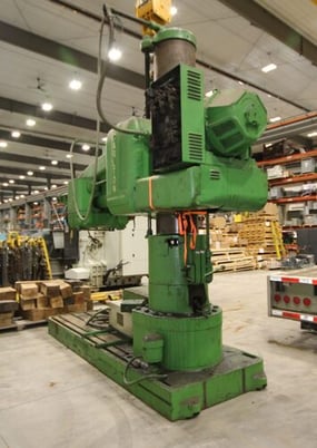 8' -19" Carlton #4A, radial drill, 50" x 101" base, #6MT, #13966 - Image 5