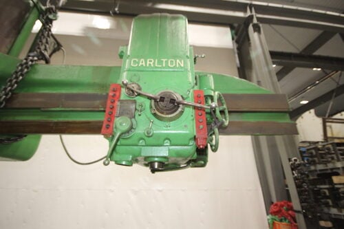 8' -19" Carlton #4A, radial drill, 50" x 101" base, #6MT, #13966 - Image 7