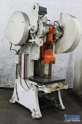 60 Ton, Federal #6, OBI back geared press, 15.75" BH, air clutch & brake, automatic lube, #70710 - Image 1