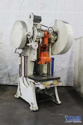 60 Ton, Federal #6, OBI back geared press, 15.75" BH, air clutch & brake, automatic lube, #70710 - Image 2
