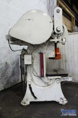 60 Ton, Federal #6, OBI back geared press, 15.75" BH, air clutch & brake, automatic lube, #70710 - Image 4