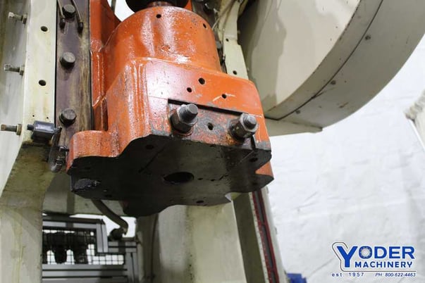 60 Ton, Federal #6, OBI back geared press, 15.75" BH, air clutch & brake, automatic lube, #70710 - Image 6