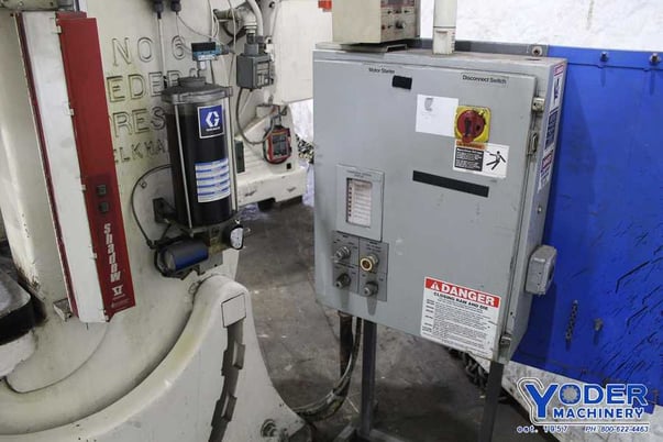 60 Ton, Federal #6, OBI back geared press, 15.75" BH, air clutch & brake, automatic lube, #70710 - Image 10