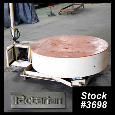 5000 lb. Rotarian #R1240, pallet decoiler speed control, #3698 - Image 1