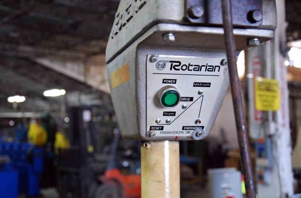 5000 lb. Rotarian #R1240, pallet decoiler speed control, #3698 - Image 2