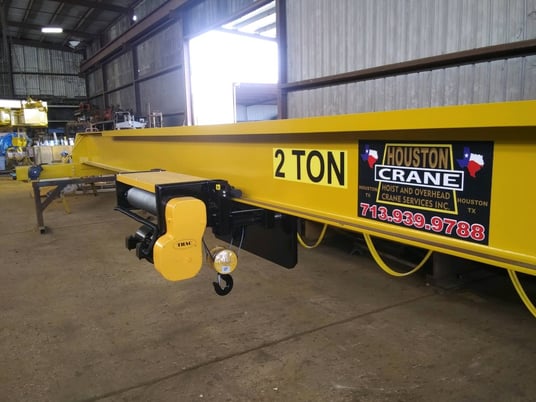 2 Ton, Houston Crane, 50' 0" Span, top running single girder, 460/3/60 - Image 1