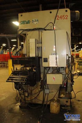 88 Ton, Seyi #MK88, OBG press w/coil feed line, 5.9" stroke, 40-75 SPM, 1996, #67684 (2 available) - Image 3