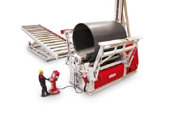 120" x 3/4" Akyapak #AHS-30/16 4-Roll, 20 HP, AK400 CS6 CNC Control, vari-speed, oil cooler - Image 1